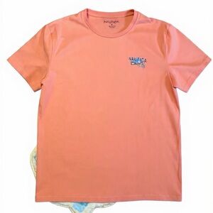 Nautica Peach Tee with Logo